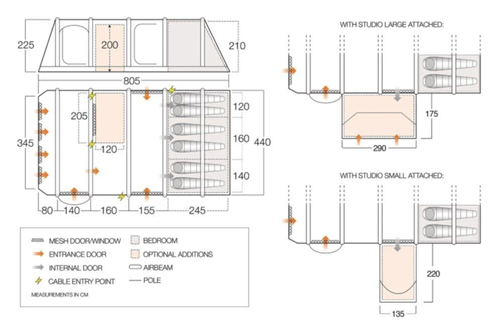 Vango Airbeam Vango Anantara IV 650xl Air Tent (2023) 2 Vango Airbeam Vango Anantara IV 650xl Air Tent (2023) - Image 2