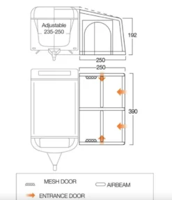 Vango Airbeam Vango Balletto Air 390 Elements Shield Caravan Awning (2023) 14 Vango Airbeam Vango Balletto Air 390 Elements Shield Caravan Awning (2023) -Adventure Gear Shop balletto 390 floor