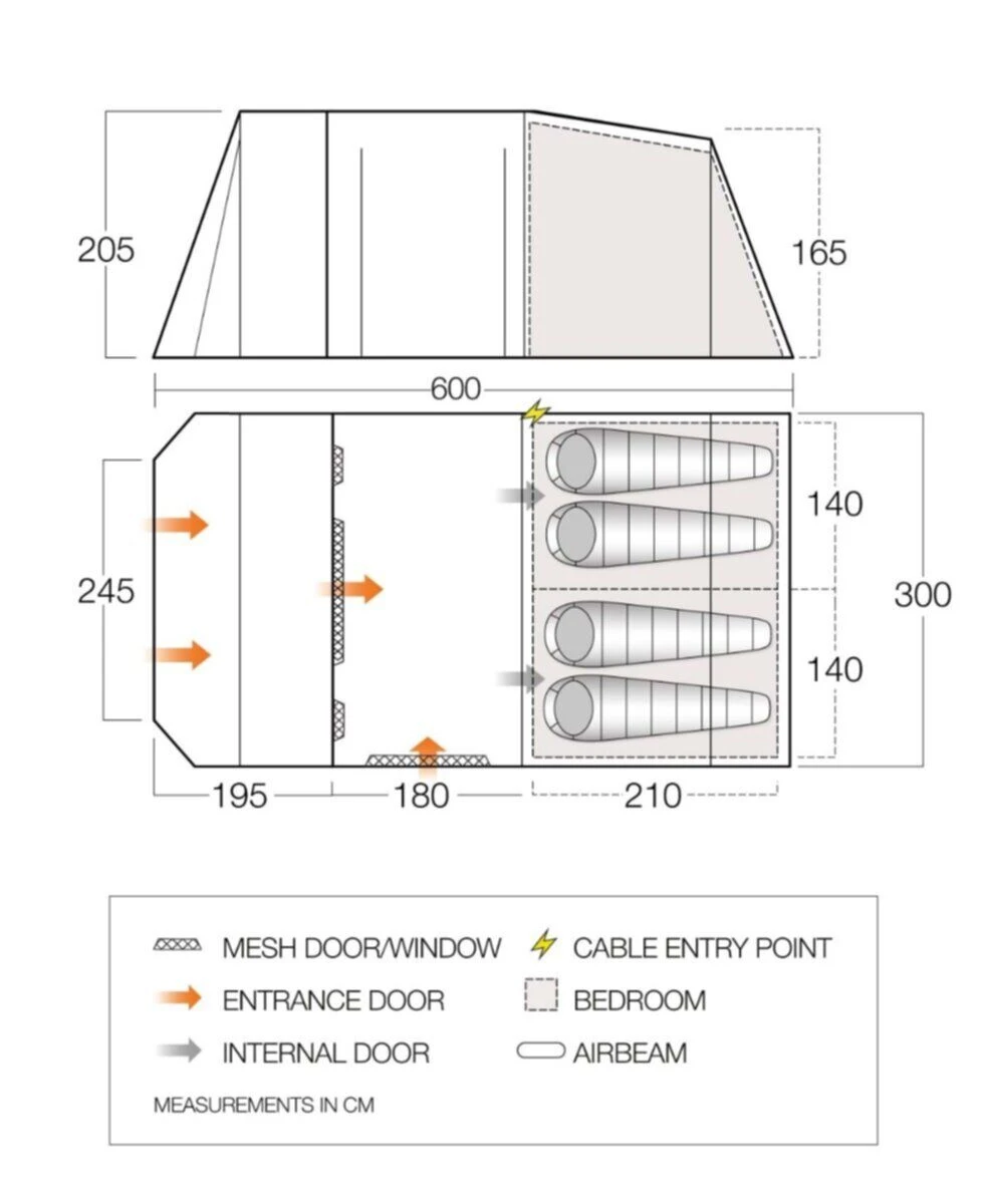 Vango Lismore 450 Poled Tent Package (2023) 2 Vango Lismore 450 Poled Tent Package (2023) - Image 2