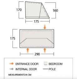 Vango Airbeam Vango Studio Large For Anantara IV (TA010) -Adventure Gear Shop floorplan studio l 1