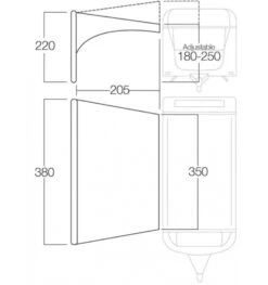 Vango AirBeam Sky Canopy 3.5m -Adventure Gear Shop floorplan35 2
