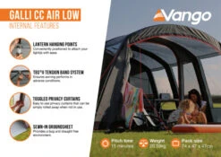 Vango Airbeam Vango Galli CC Air Low Awning (2023) 23 Vango Airbeam Vango Galli CC Air Low Awning (2023) -Adventure Gear Shop galli cc air low2 1