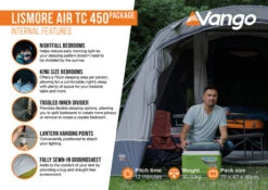 Vango Airbeam Vango Lismore Air TC 450 Tent Package (2023) -Adventure Gear Shop lismore air tc 450 package2