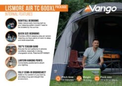 Vango Airbeam Vango Lismore Air TC 600XL Tent Package (2023) 18 Vango Airbeam Vango Lismore Air TC 600XL Tent Package (2023) -Adventure Gear Shop lismore air tc 600xl package2