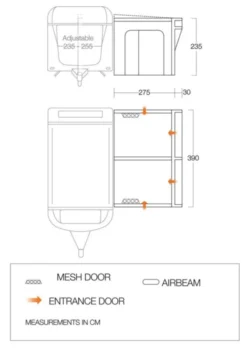 Vango Airbeam Vango Riviera Air 390 Elements All Season Caravan Awning (2023) 11 Vango Airbeam Vango Riviera Air 390 Elements All Season Caravan Awning (2023) -Adventure Gear Shop riviera 390 eas flooplan