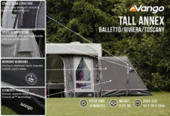 Vango Airbeam Vango Tall Annex Elements ProShield (Balletto And Tuscany) -Adventure Gear Shop tall annex elements proshield ballettorivieratuscany low res