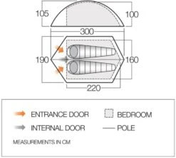 Vango Blade 200 Tent (2022) 9 Vango Blade 200 Tent (2022) -Adventure Gear Shop vango 2019 tents floorplan blade pro 200