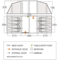 Adventure Gear Shop -Adventure Gear Shop vango 2021 tents floorplan longleat ii air 800xl hi