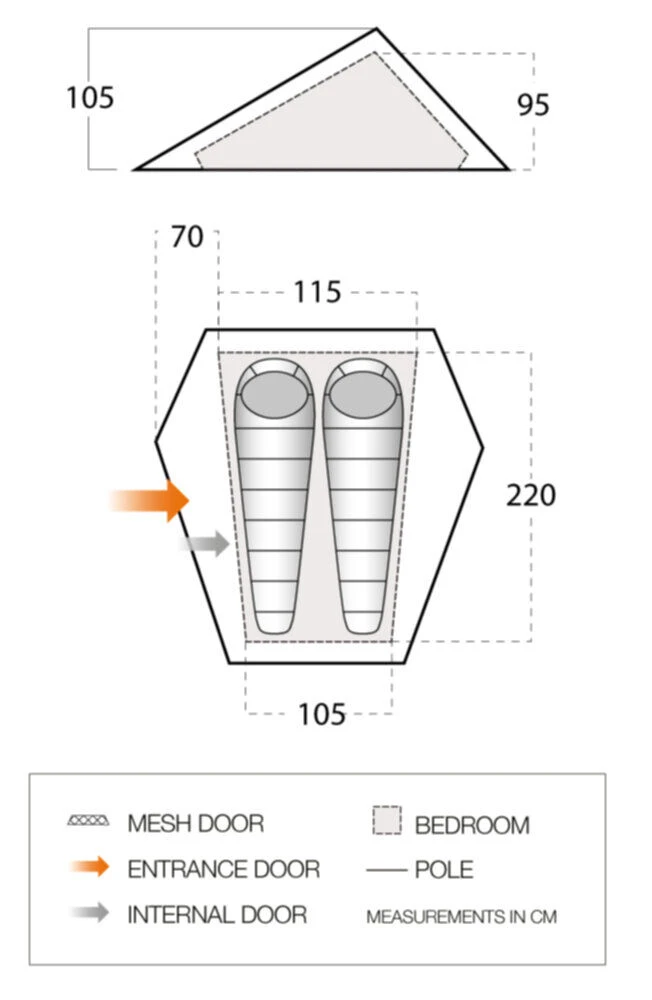 Vango Heddon 200 Tent (2022) 2 Vango Heddon 200 Tent (2022) - Image 2