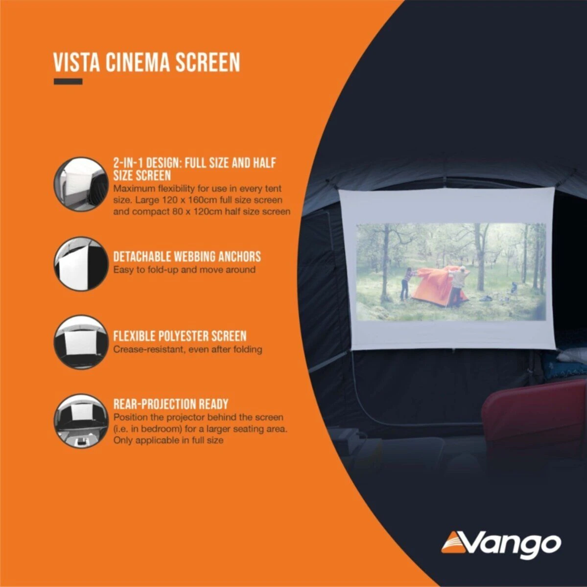 Vango Vista Cinema Screen 2 Vango Vista Cinema Screen - Image 2